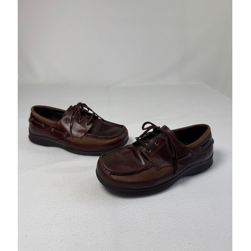 Preppy Red Wing Mens 11.5 EEEE Boat Shoes Brown Leather 4134 Extra Wide Loafers
